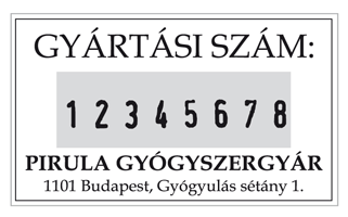 Trodat 5558/PL bélyegzőlenyomat számbélyegző bélyegző készítés Budán azonnal